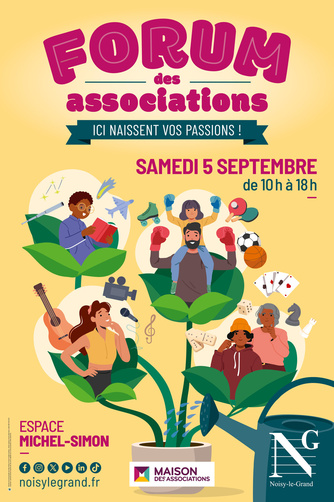 Affiche du Forum des associations 2026 à Noisy-le-Grand
